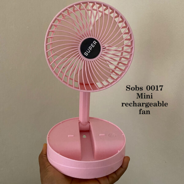 Mini rechargeable fan