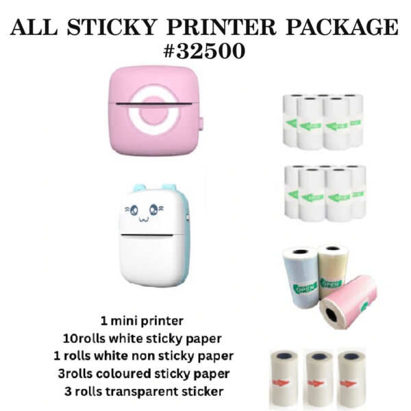 All sticky printer package