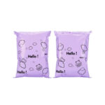 Purple hello mailer bag(pack of 50pcs)