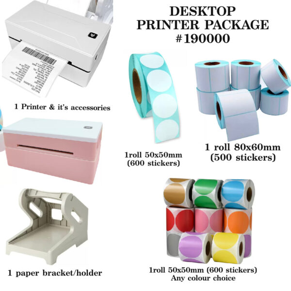 Desktop printer package