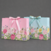 Floral gift bag with ribbon (Big size 36x25x12cm)