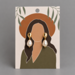 Fancy jewelry card (for necklace & earring) with transparent nylon(50pcs)