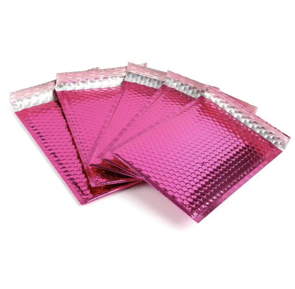 Deep pink glossy bubble mailer (pack of 10pcs)