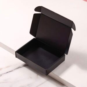 Black packaging box
