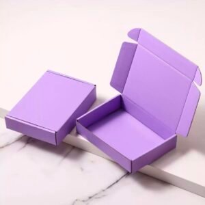 Purple packaging box