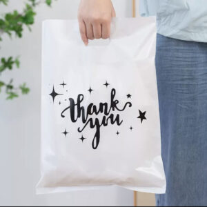 White thank you nylon (pack of 100pcs)