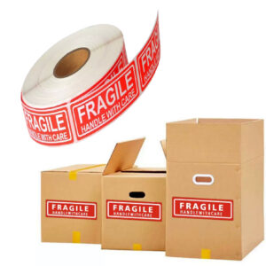Fragile sticker (pack of 100pcs)