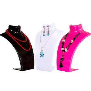 Plastic necklace display (only black)
