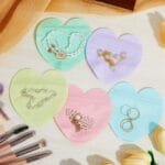 Heart pouch 50pcs red & pink mixed(10x10cm)