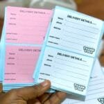 Delivery sticker