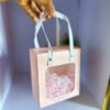 See through paper bag (doesn’t come with ribbon & shredded paper) 15x8x17cm