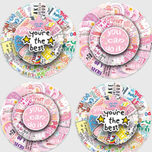 Positive affirmation Stickers (pack of 50pcs)