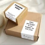 White box sticker 9x6cm (pack of 50pcs)