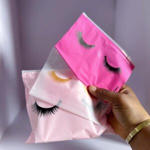 Lash ziplock bag (price is for 50pcs mixed colour)
