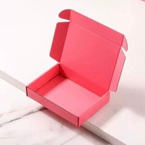 Pink packaging box