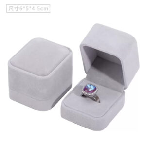 Suede ring box