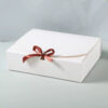 White & red fancy gift box (31x25x8cm)