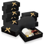 Black & gold fancy gift box (20x20x10cm)