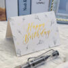Big Birthday card (7x10cm) has a blank space inside for customized note