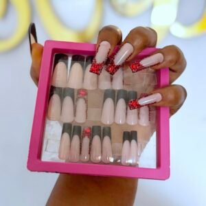 P49 (24 Press on on nail tips & installation kit)