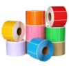 Thermal colored sticky paper roll of 800stickers (60x40mm)