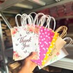 Fancy craft paper bag 21x16x8cm (pack of 20pcs)