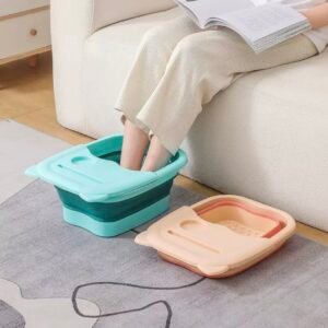 Foldable manual pedicure bowl (pink)