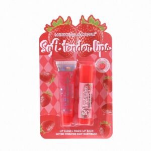 Christmas & valentine 2in1 colour changing lipgloss and lip balm kit