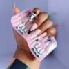 20 press on nails(comes with 24nail tips and free prep kit)
