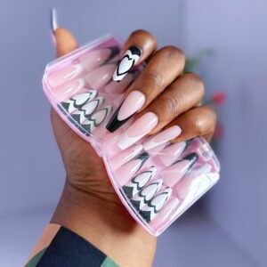 20 press on nails(comes with 24nail tips and free prep kit)