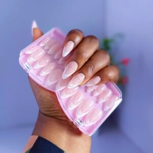 22 press on nails(comes with 24nail tips and free prep kit)