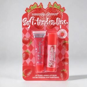 Christmas & valentine 2in1 colour changing lipgloss and lip balm kit