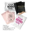 Mailer bag customization (production time is 5 work days).. white , light pink, dark pink, lilac, brown, black , fruit green mailer bag available