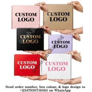 Box packaging (price is for the box and customization.. production time is 5 work days)
