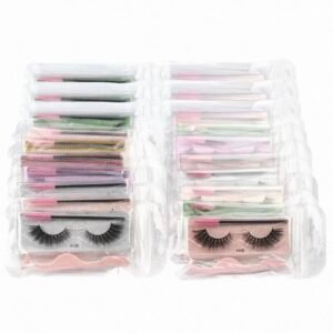 Single strip lash set with spoolie & tweezer