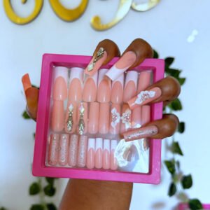 P31 press on nails (24 nail tips and free prep kit)