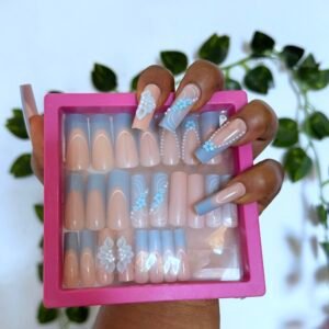 P32 press on nails (24 nail tips and free prep kit)