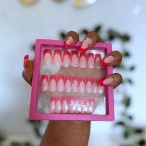 P33 press on nails (24 nail tips and free prep kit)